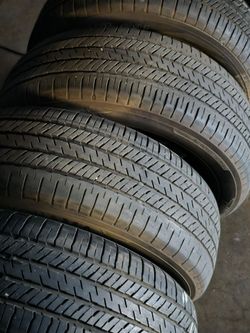 (4) 225 60 17 YOKOHAMA TIRES $120 CARRY OUT