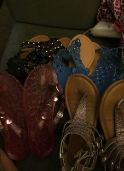 Barely worn little girl sandals