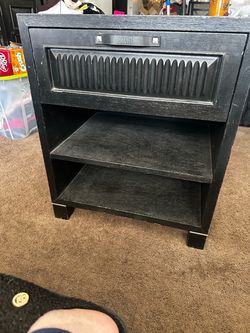 black stand