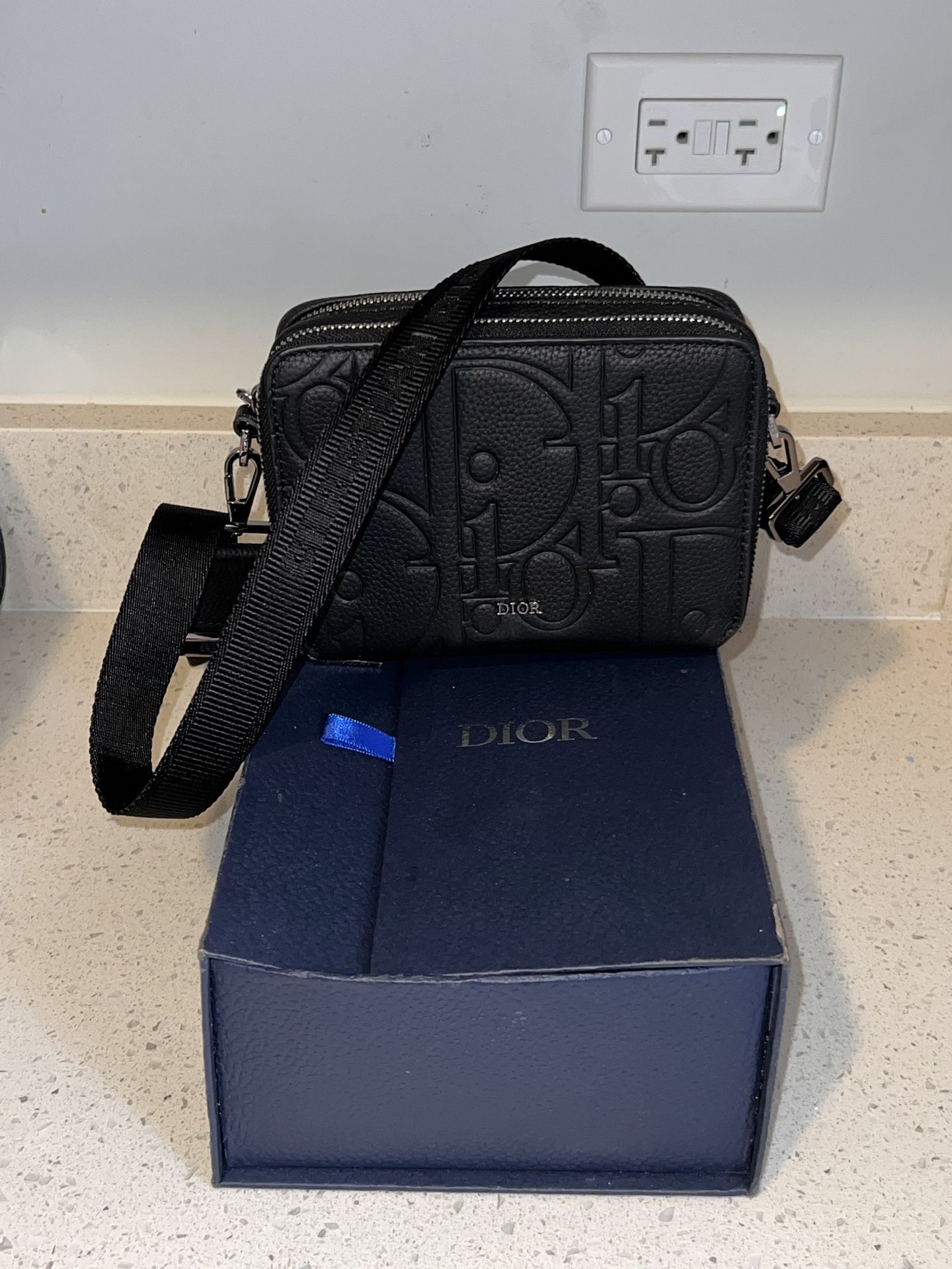 Dior Mini Safari Bag Black Leather Brand New