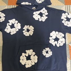 Brand New XL And L Navy Blue Denim Tear Hoodie For A STEAL ‼️