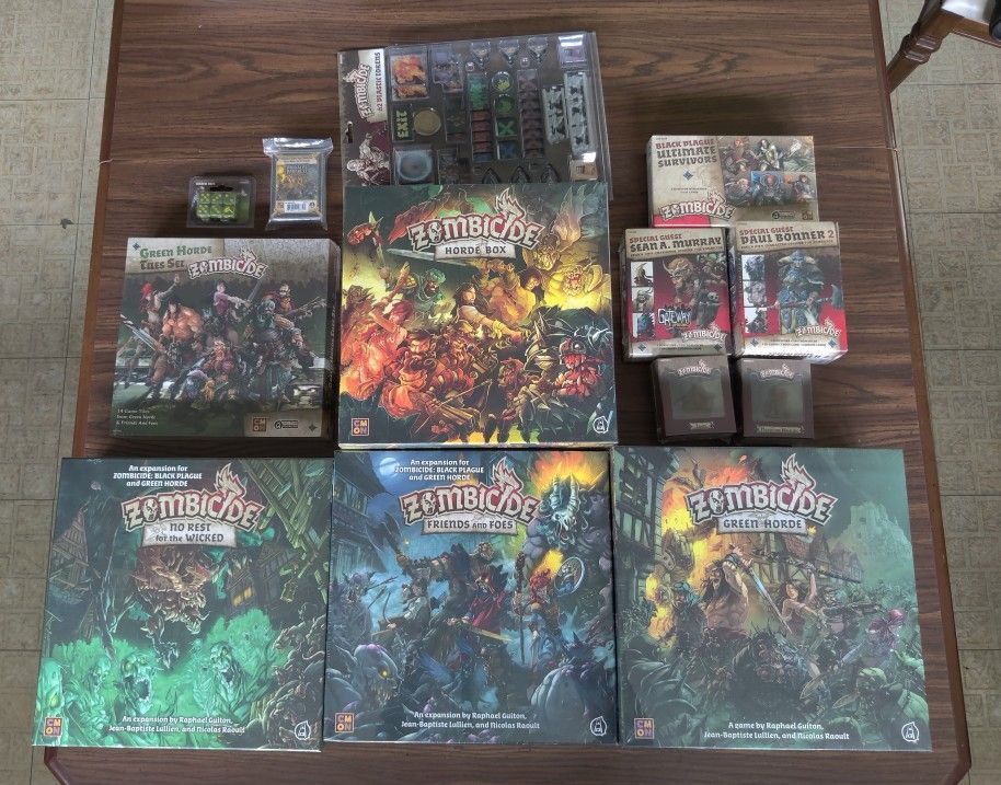 Zombicide Kickstarter Horde Box Board Game + Extras