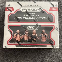 2022 Panini Prizm UFC 24-Pack Retail Box Pink Pulsar Priz