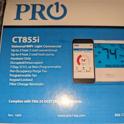 Pro1  4 Heat/2 Cool 7 Day 5/1/1 Electric Gas Programmable Wi-Fi Thermostat