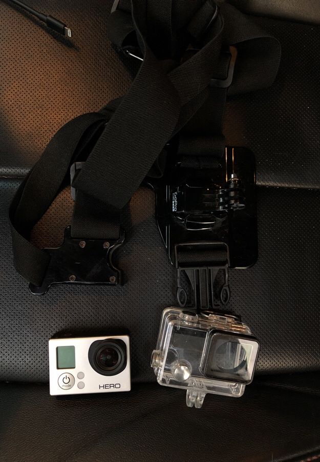 GoPro with accessories