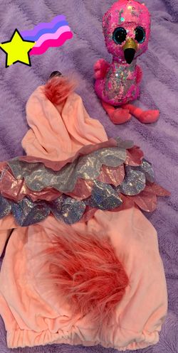 🦩Halloween Flamingo Baby COSTUME with little 🦩 🦩🦩🦩🦩