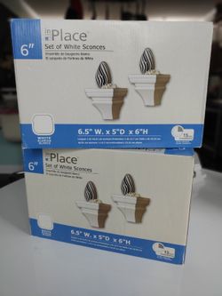 Set of White Sconces