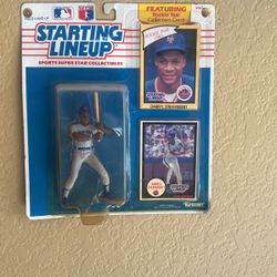Starting Lineup Baseball Darryl Strawberry 1989 Figure & 2 Cards 