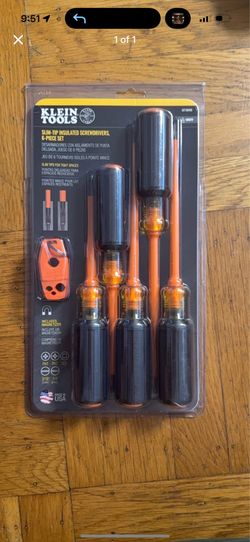Klein Tools Slim-Tip Insulated Screwdrivers 6-Piece Set