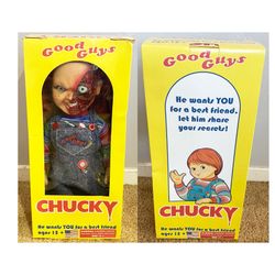 Child's Play 3 Pizza Face Half Sliced Good Guy Chucky Doll For Sale!!!