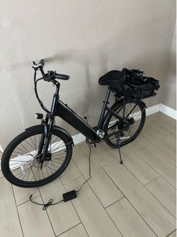 Electric bike one month old with back flat tire