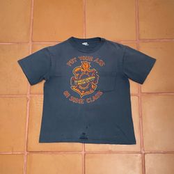Harley Davidson Rare 80’s distressed faded Vintage Pocket T-Shirt Single Stitch Small USA made