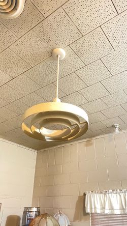 Vintage 1952 industrial lighting