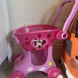 Minnie Happy Helpers Bowtique Shopping Cart Pink