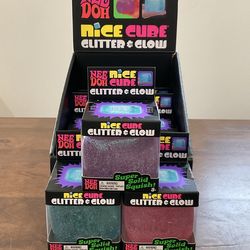 NeeDoh Nice Cube Glitter & Glow $20 EACH Pink / Teal / Purple