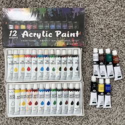 43 Tubes Set Professional Artist Oil/Acrylic/Water Paints Aluminum Tubes, 12ml each