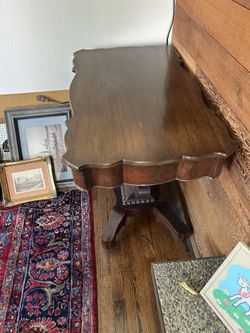 Vintage Ornate Solid Wood Table