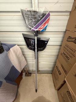 Skilcraft Extra-Wide Angle Broom with Dustpan