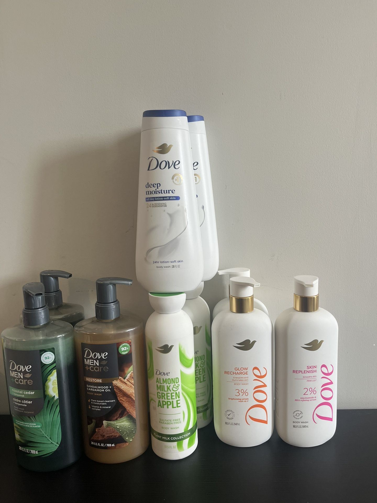 Dove bodywash $5-$7ea