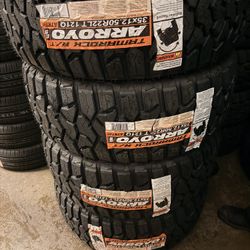 35x12.50r22 Arroyo RT Tires Nuevas Con 50.000 Millas De Garantía Las 4