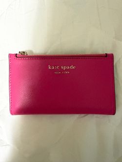 Kate Spade New York Pink Saffiano Wallet