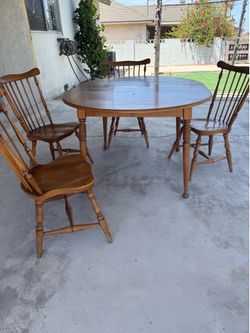 Table and chairs
