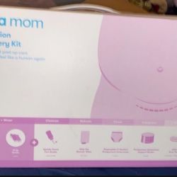 Frida Mom Postpartum C-Section Recovery Care Kit with Peri Bottle and Disposable Underwear for Women, One Size