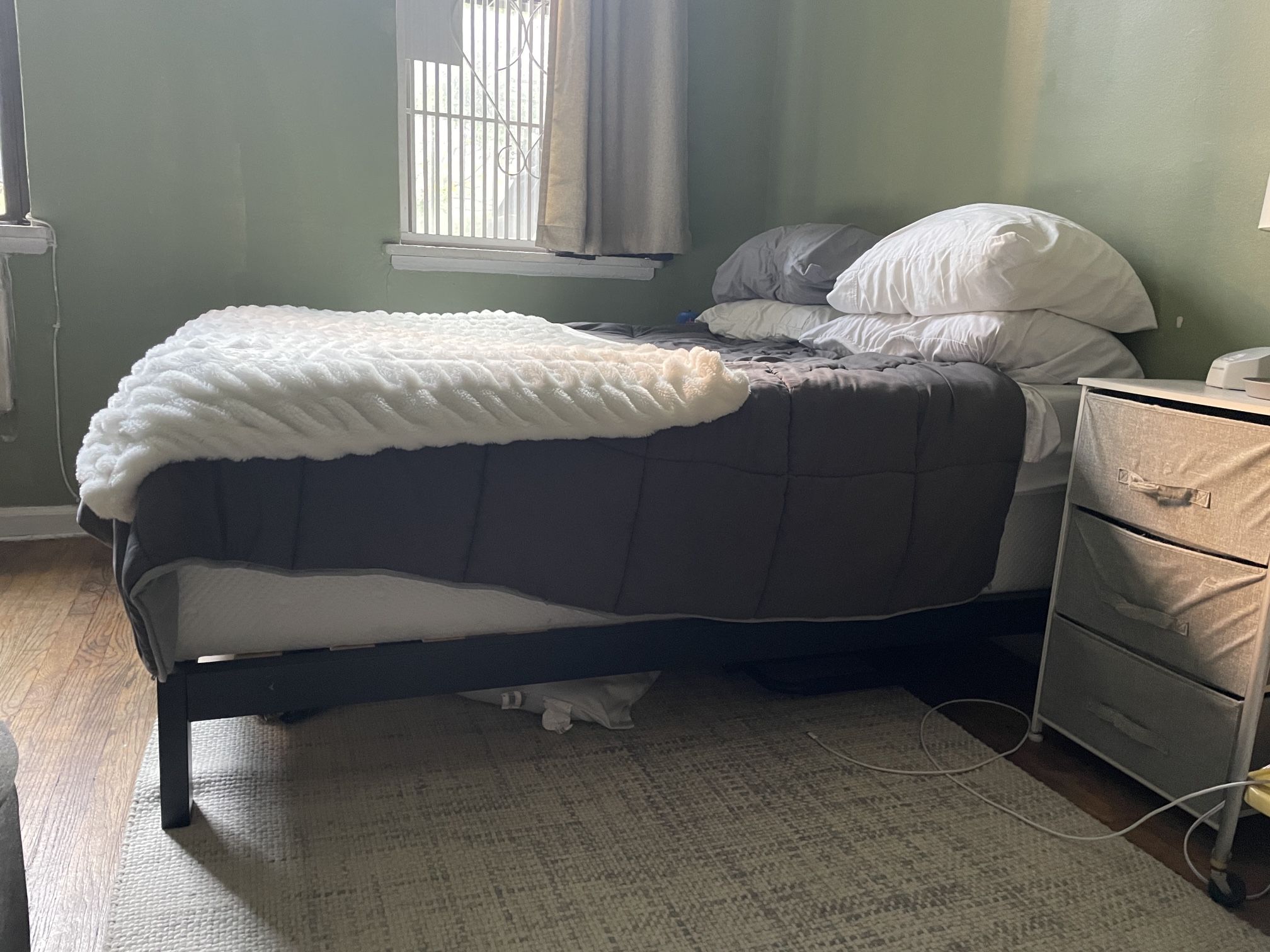 Full Size Tuft And Needle Mattress With Box Spring And Bed Frame FREE