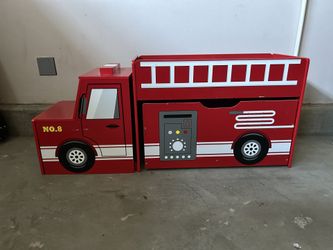 Fire Truck Toy Box