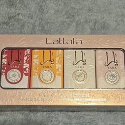 LATAFFA  YARA SET DE 4 MINI PERFUMES