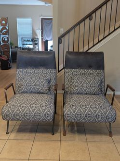 Premium Mid-Century Modern Accent Chairs – Set of 2 or Single, Excellent Condition