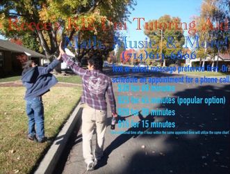 K12-Uni. Tutoring: SAT, Math, Music,&More!(Homework Helper)SPECIAL!$15