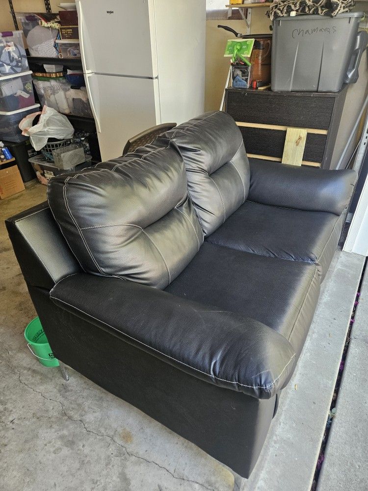 Black Leather Couch