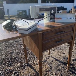 antique sewing table — Kenmore by sears