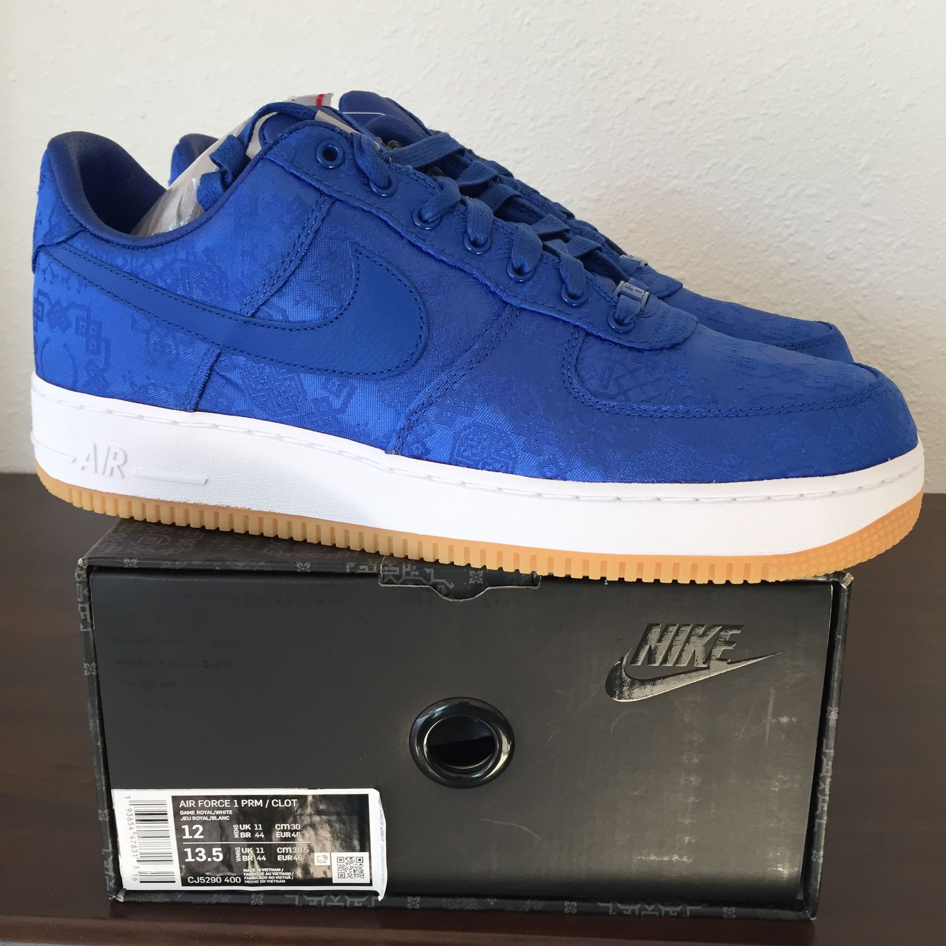 NEW Nike Clot Air Force Low Blue Silk