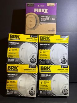 BRK Hard-Wired w/Battery Back-Up lonization Smoke and Carbon Monoxide Detector