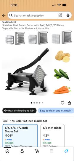 Commercial French fry cutter