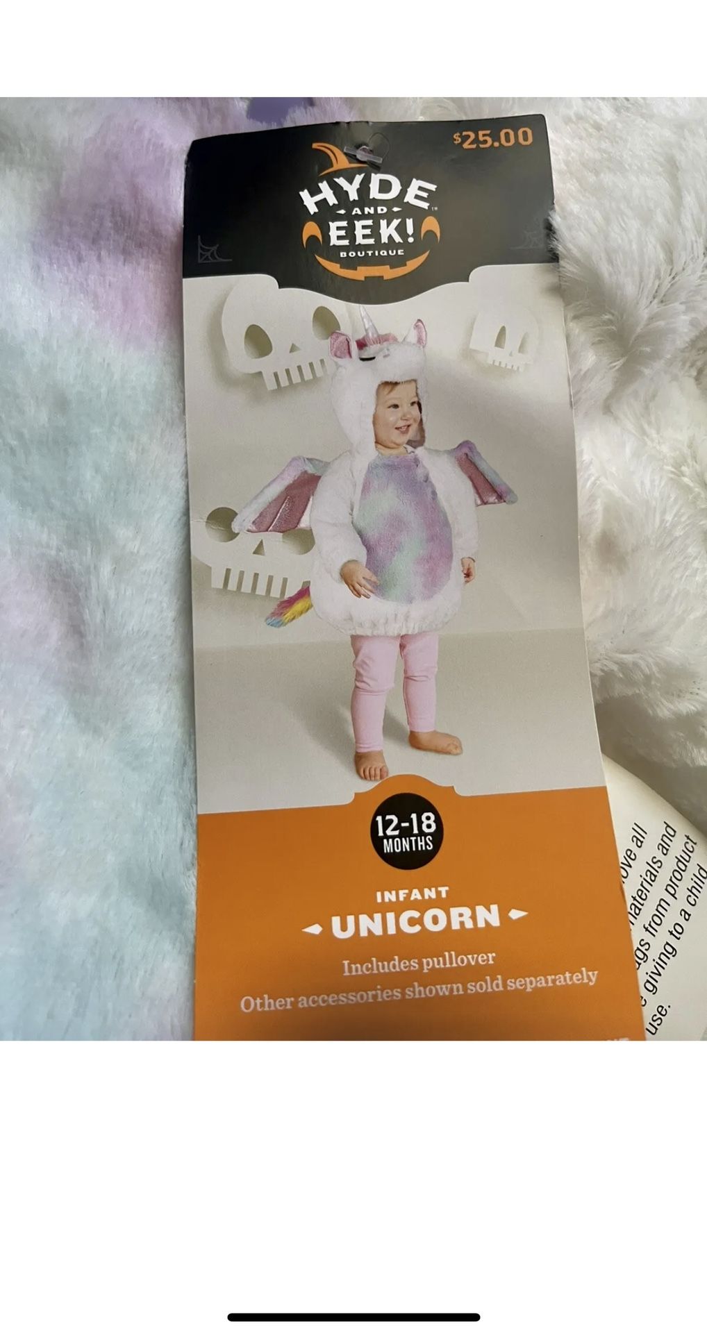 Baby Plush Unicorn Halloween Costume Pullover 12-18 M - Hyde & EEK! Dress-Up