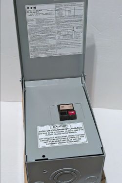 NIB Eaton & Watkins 230V / 50 Amp Pool Subpanel 4 Circuit Breaker Box #301758