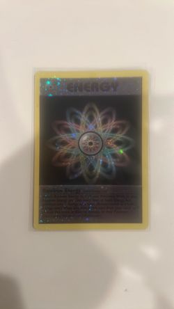 Pokemon Rainbow energy cosmos holo with swirl