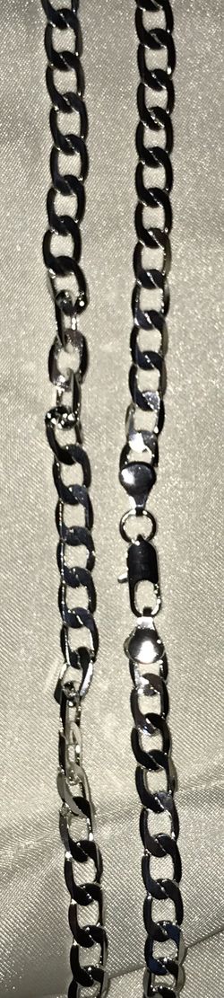 20” silver chain