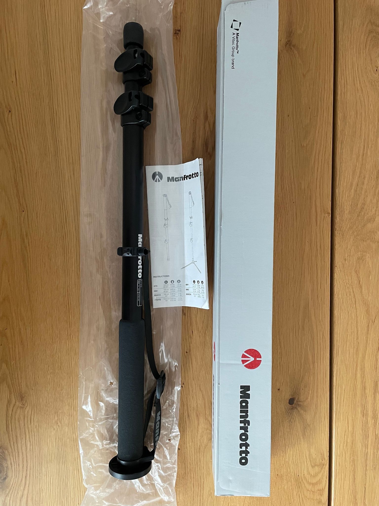 Manfrotto 680B Monopod and 234RC Tilt Head