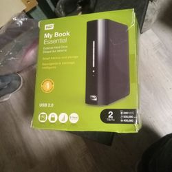 2TB EXTERNAL HARD DRIVE ,NEW IN BOX 