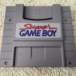 Super Gameboy Cart Snes Nintendo 