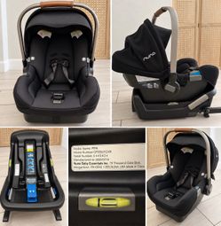 Nuna PIPA Infant Car Seat + Matching Base – Black