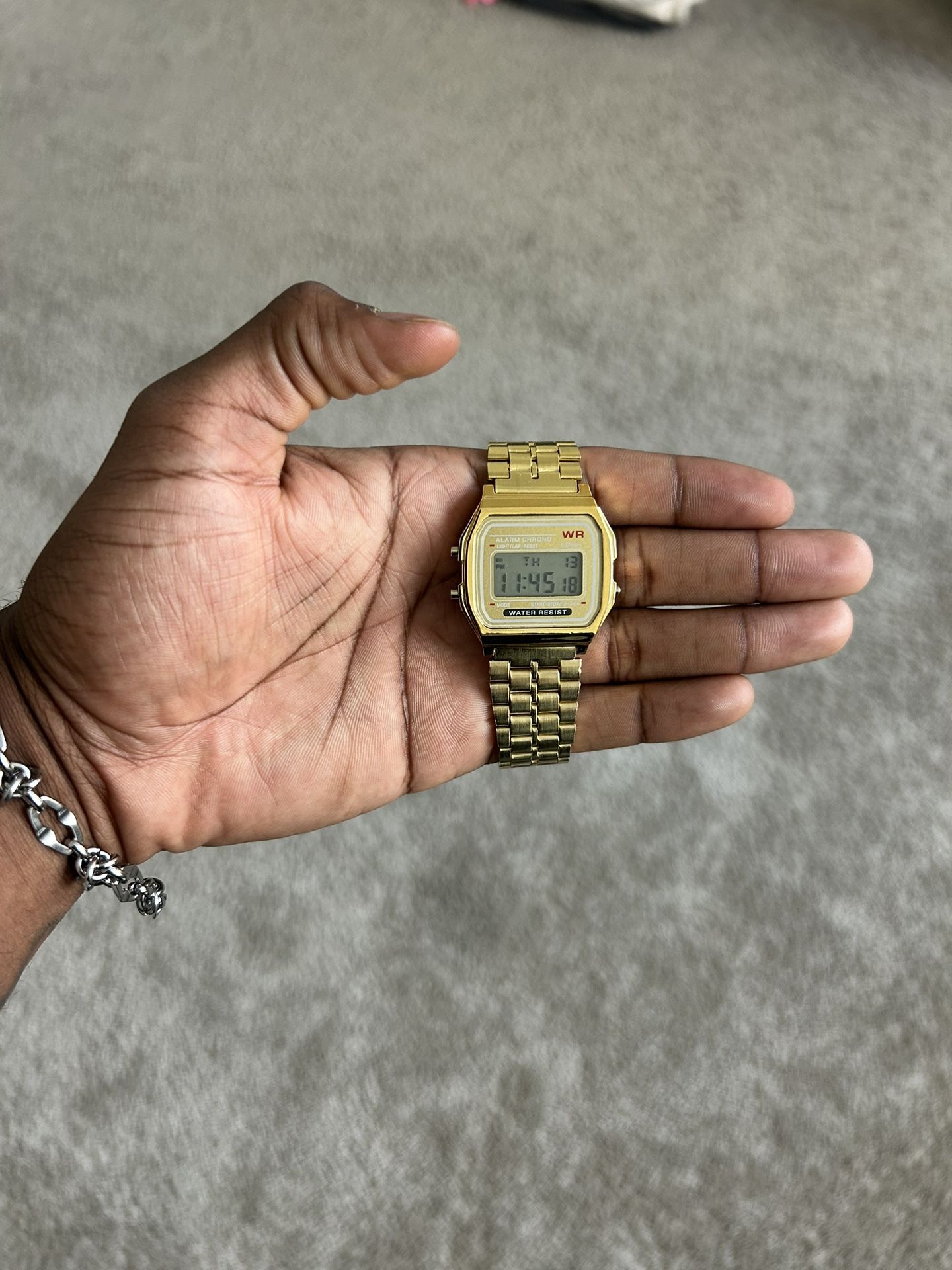 Gold Digital Watch