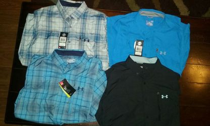 BRAND NEW UNDER ARMOUR FISHING SHIRTS