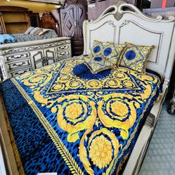 AICO By Michael Amini FRENCH VANILLA TRESOR Bedroom Set - OFFER MORE THAN 50% OFF