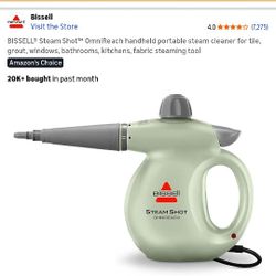 BISSELL® Steam Shot™ OmniReach handheld portable steam cleaner for tile, grout, windows, bathrooms, kitchens, fabric steaming tool
