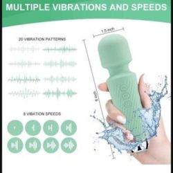 Vibrating Massager Update New Electric Handheld Mini Massager -Rechargeable - Waterproof Portable Deep Muscle Back Neck Tissue